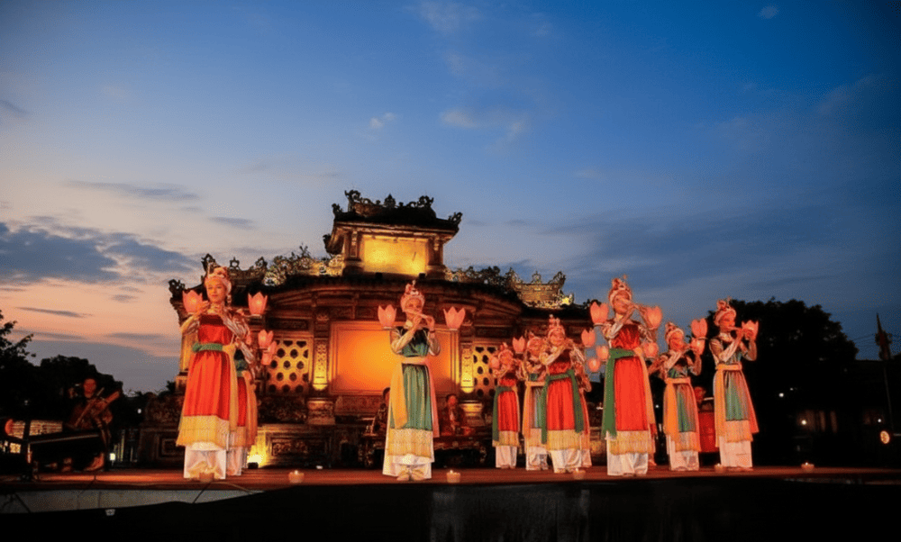 Often accompanied by traditional instruments like dan tranh or trong com